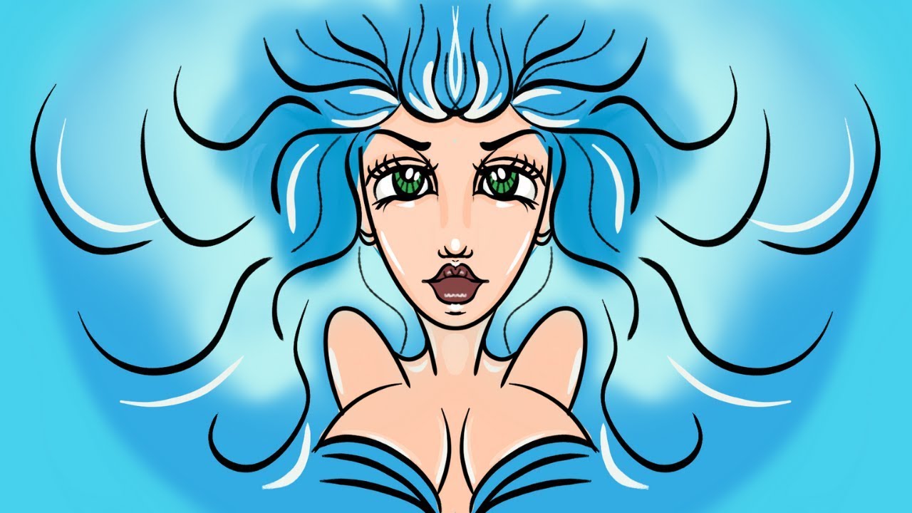 Disegni- Speed Drawing - aliena  by Giulia foschi Razze aliene una nuova forma  ALIENA -