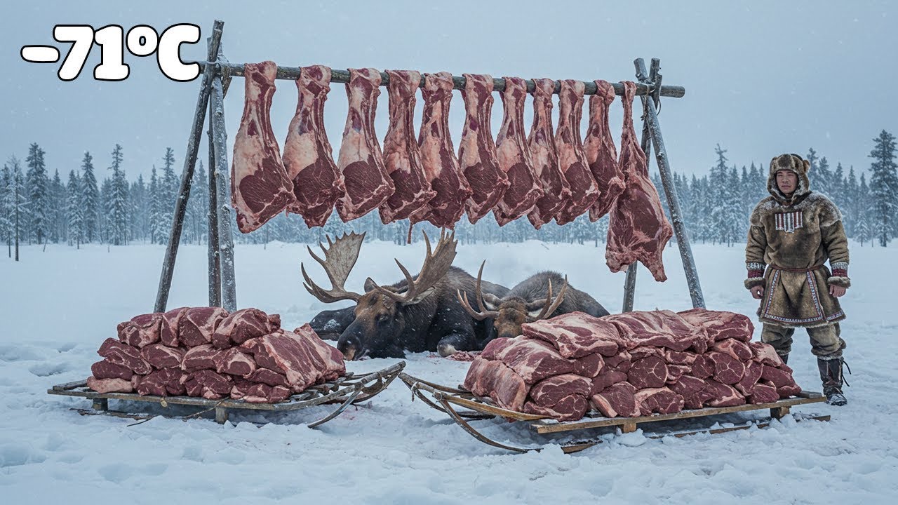 5000kg Moose Hunt in &minus;71&deg;C Yakutia | Feeding an Entire Frozen Village