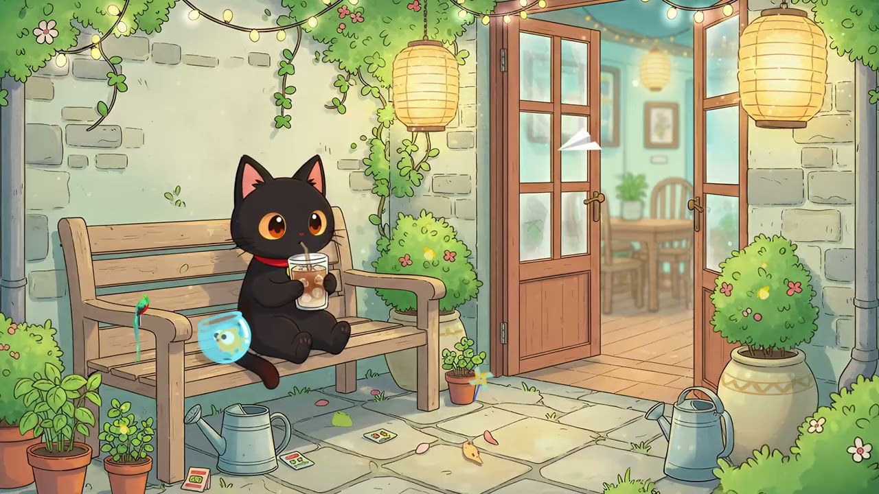 Milo's Chill Evening Study 📚 Calm Lofi Beats ✨ Deep Focus & Gentle Ambience