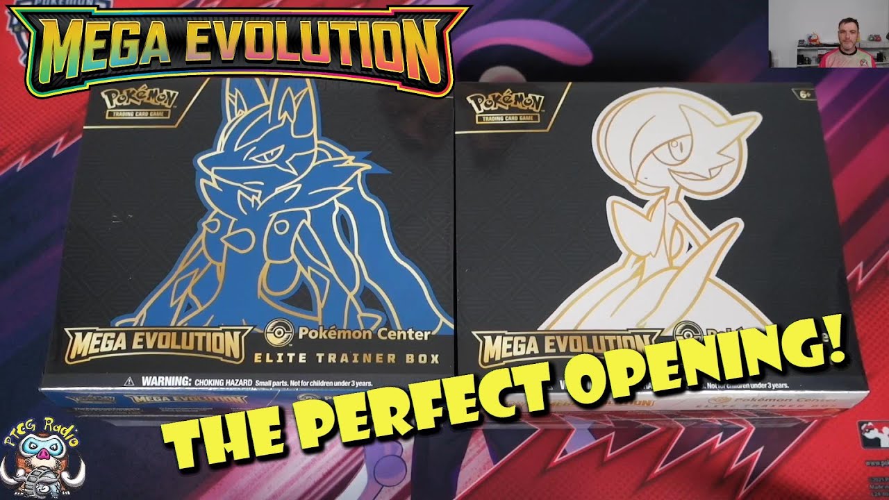 Идеальное открытие коробки элитного тренера Pokémon Center Mega Evolution! (Открытие Pokémon TCG)