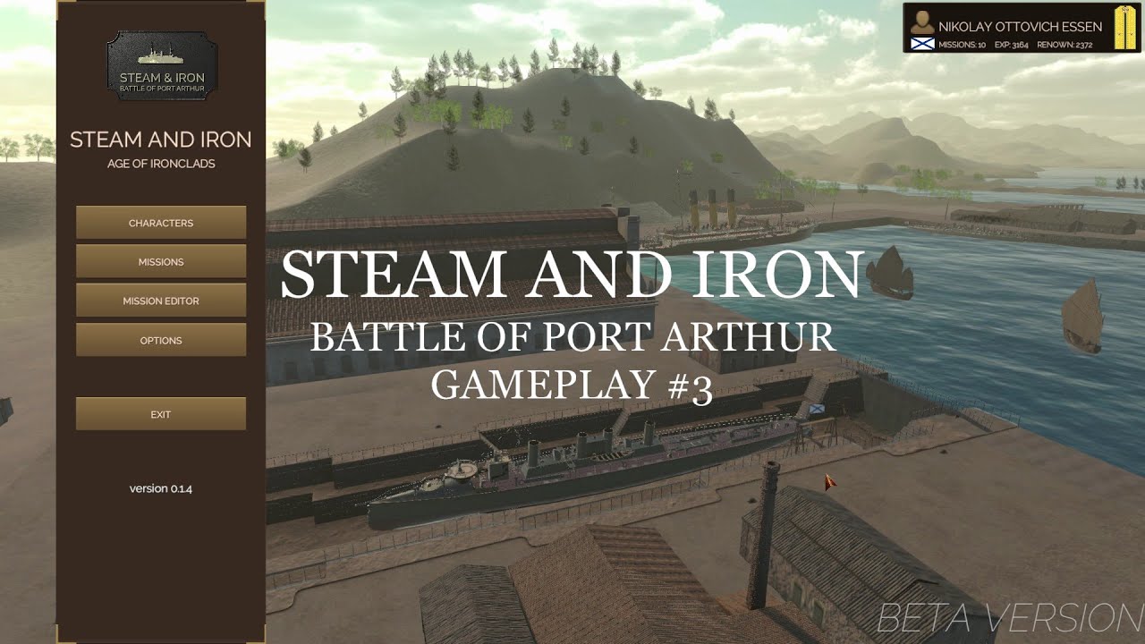 STEAM AND IRON. Battle of Port Arthur. Gameplay #3.