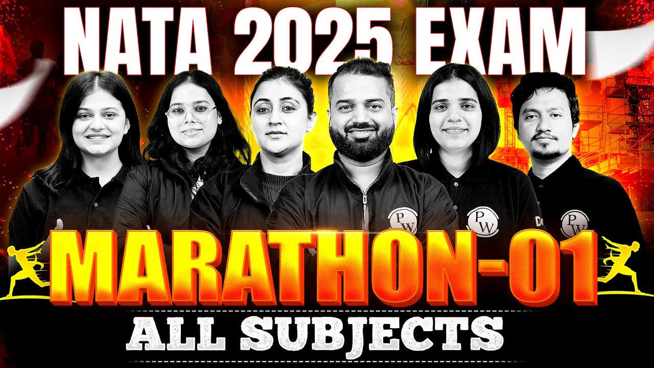 NATA 2025 All Subject Marathon (1) | Complete Syllabus Revision MCQ's PYQ's & Expected Questions