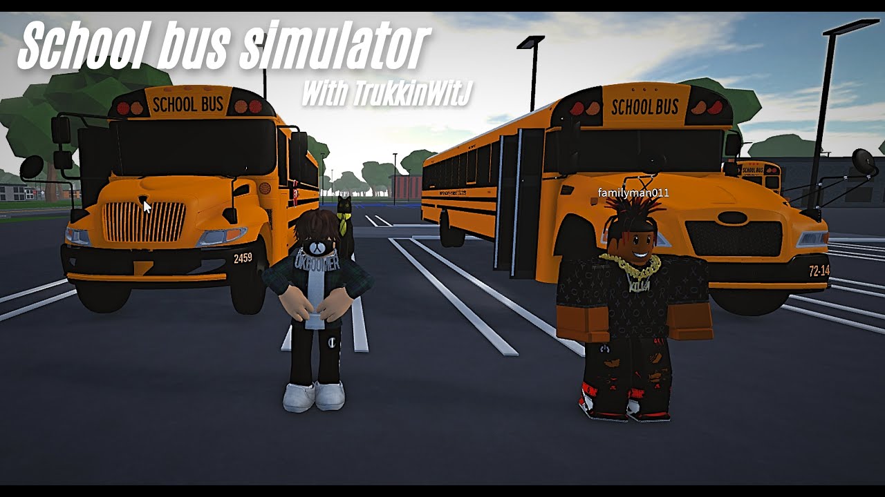 Roblox | School bus simulator! 22 stop AM route | #roblox #4k @GamingWitJ09