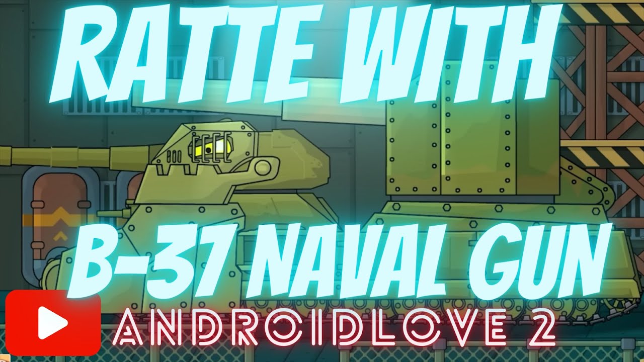 SUPER TANK RUMBLE CREATIONS RATTE WITH B37 NAVAL GUN