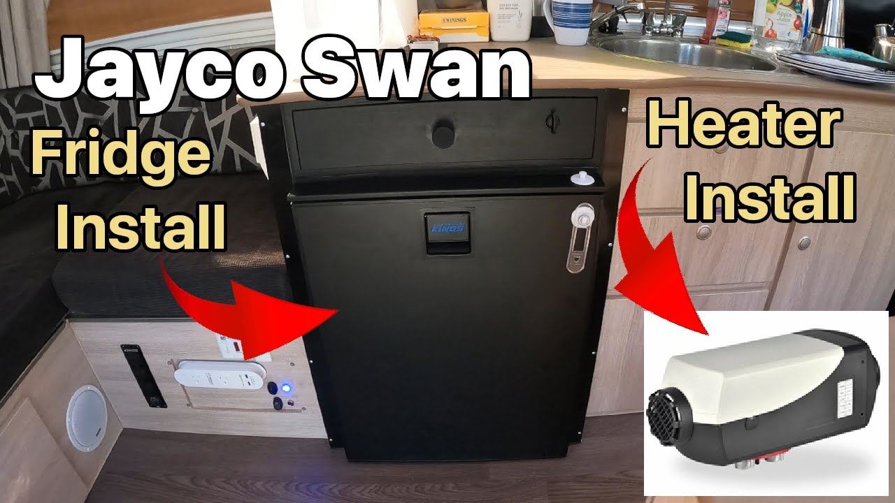 Jayco Swan - 12 Volt Fridge and Diesel Heater Install