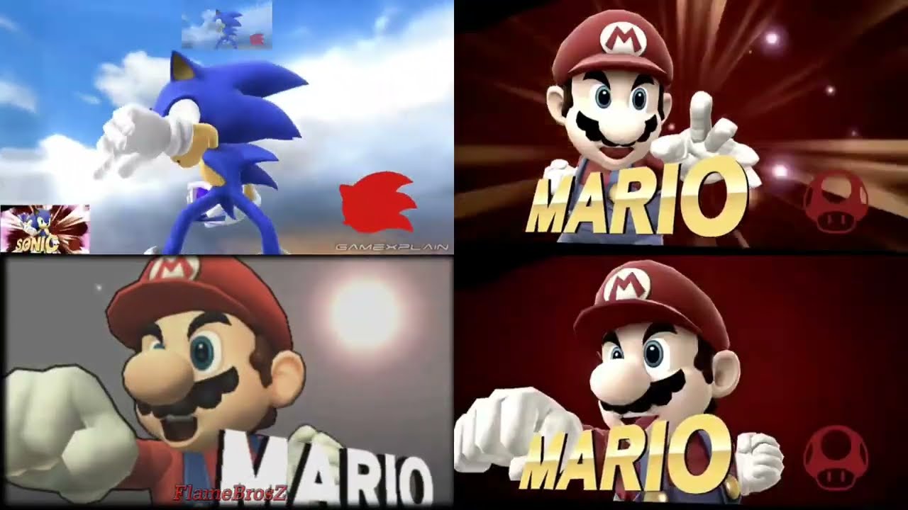 Super smash bros Sparta Remix Quadparison 1