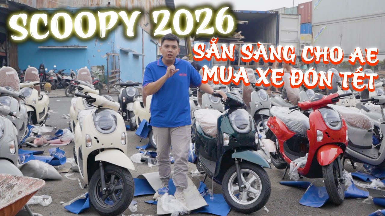 Scoopy 2026 đã về đầy đủ phiên bản, sẵn hàng cho anh em mua xe đón Tết #scoopy #minhlongmotor