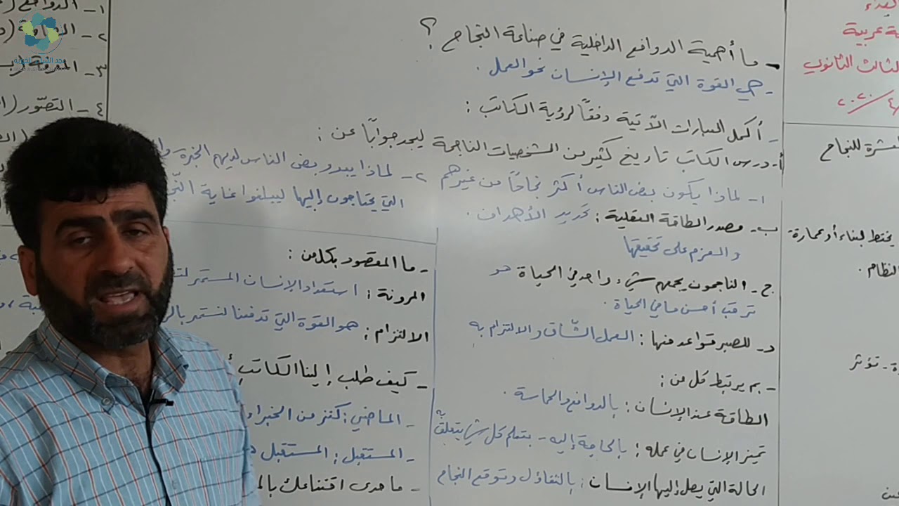 درس في مادة اللغة العربية بعنوان المفاتيح العشرة لطلاب الثالث الثانوي العلمي والادبي