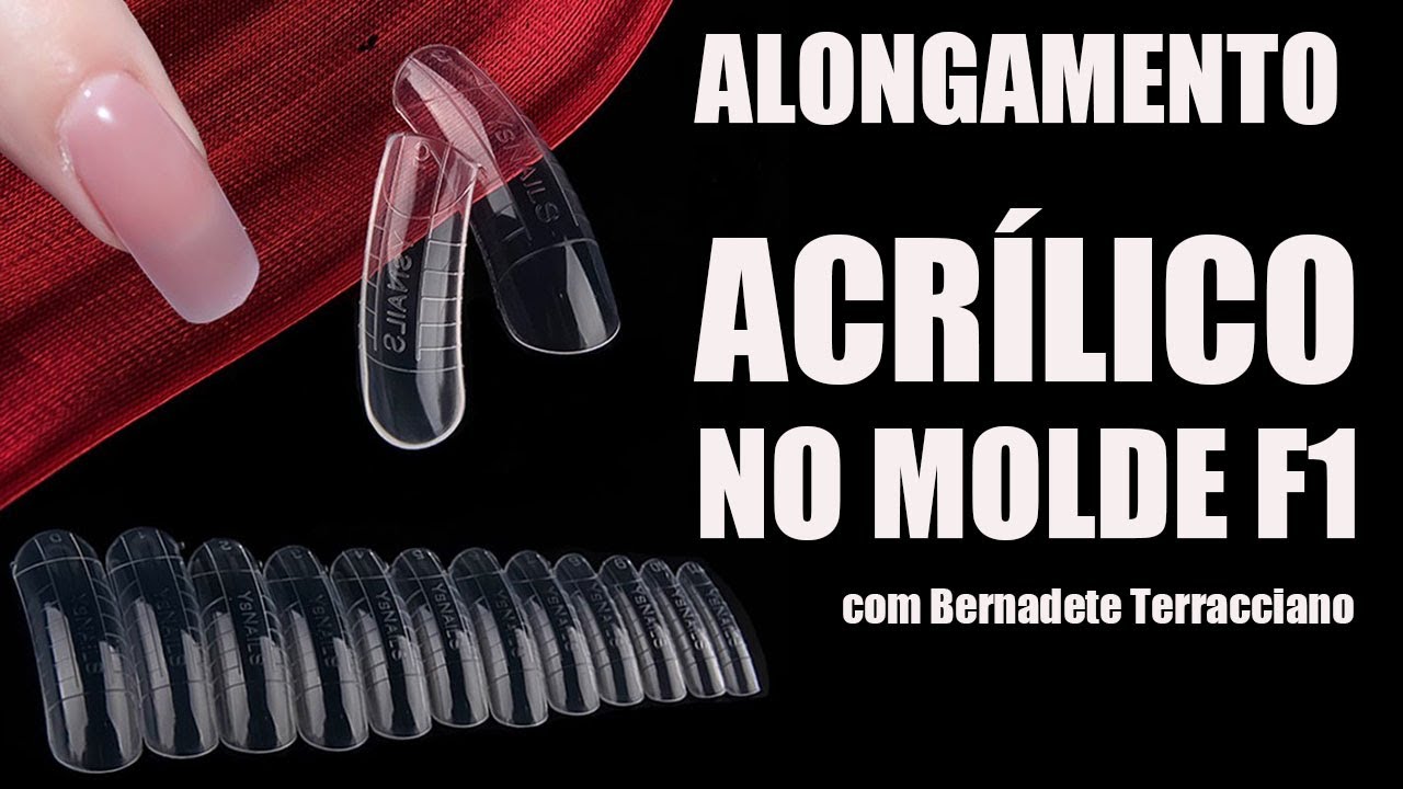 Como fazer a técnica Alongamento acrílico no molde F1