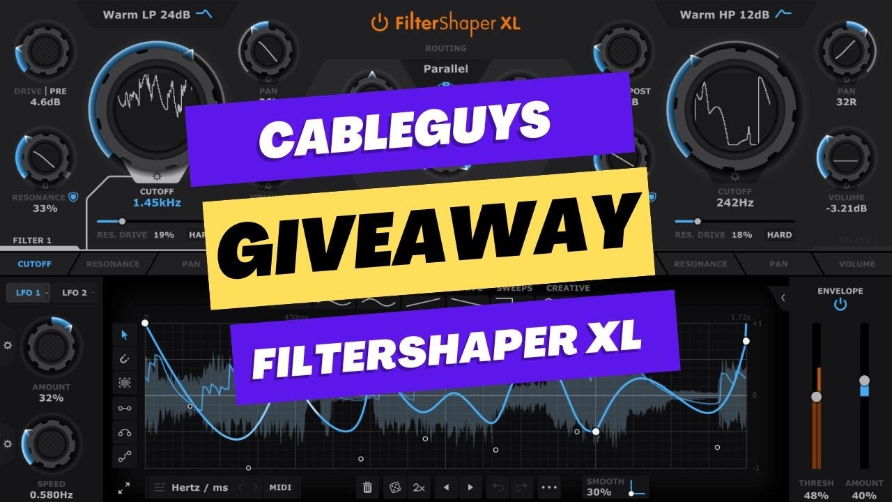 FilterShaper XL plugin GIVEAWAY!