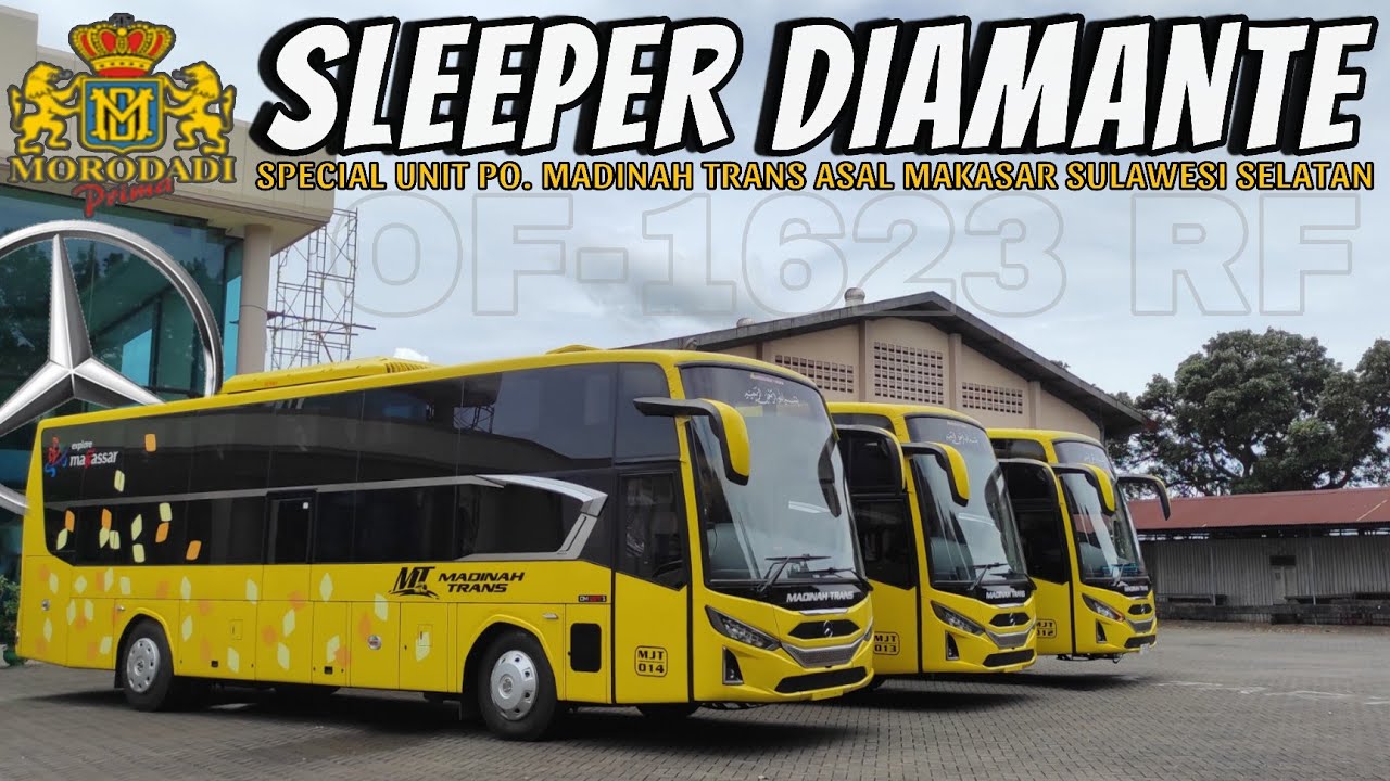 SLEEPER CLASS PARIOT DIAMANTE‼️TIGA UNIT BARU PO MADINAH TRANS MOROWALI DARI KAROSERI MORODADI PRIMA