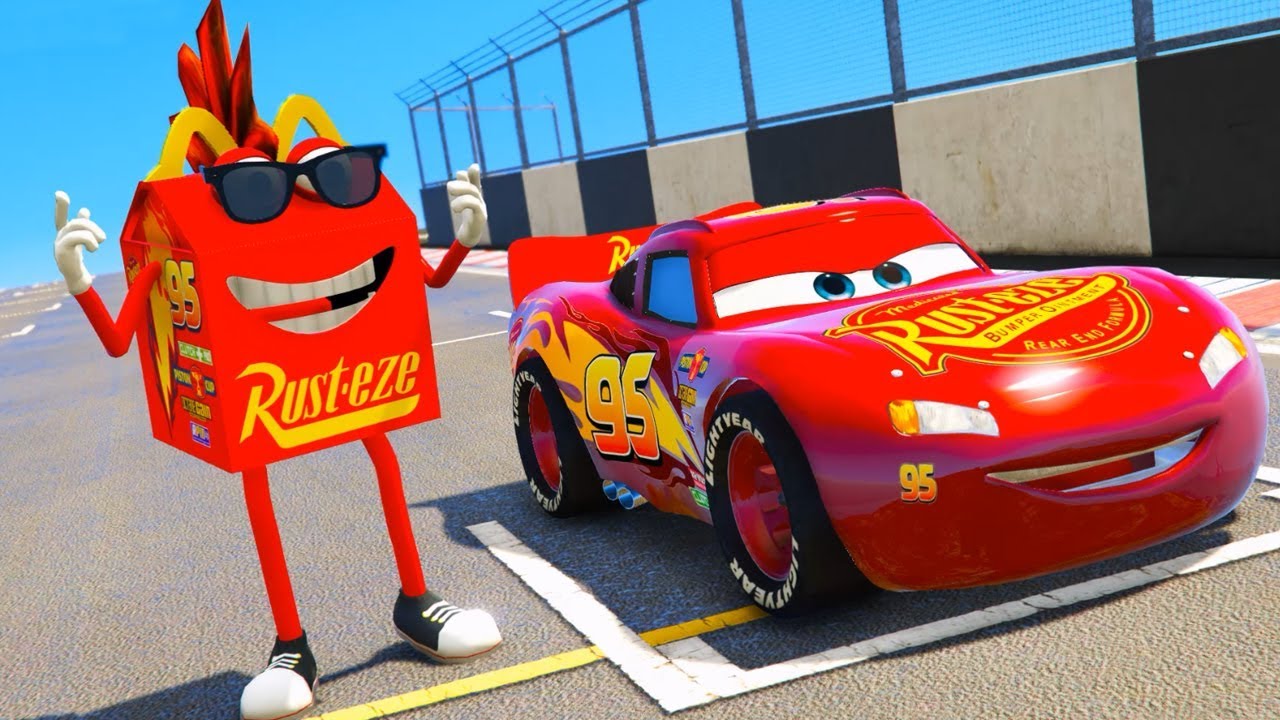 CARS 3 MOUNTAIN DROP PARKOUR CARS 3 RACE