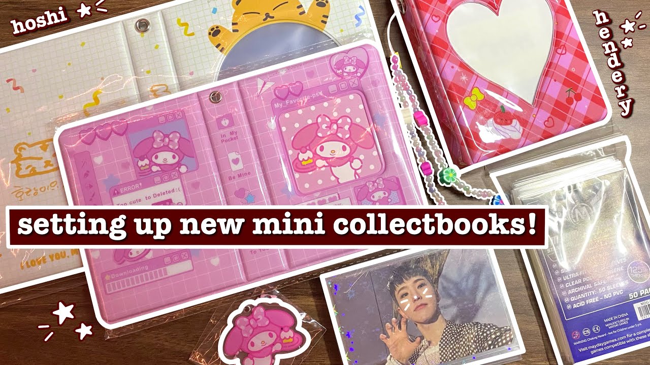storing photocards in new mini collect books // hoshi & hendery collections