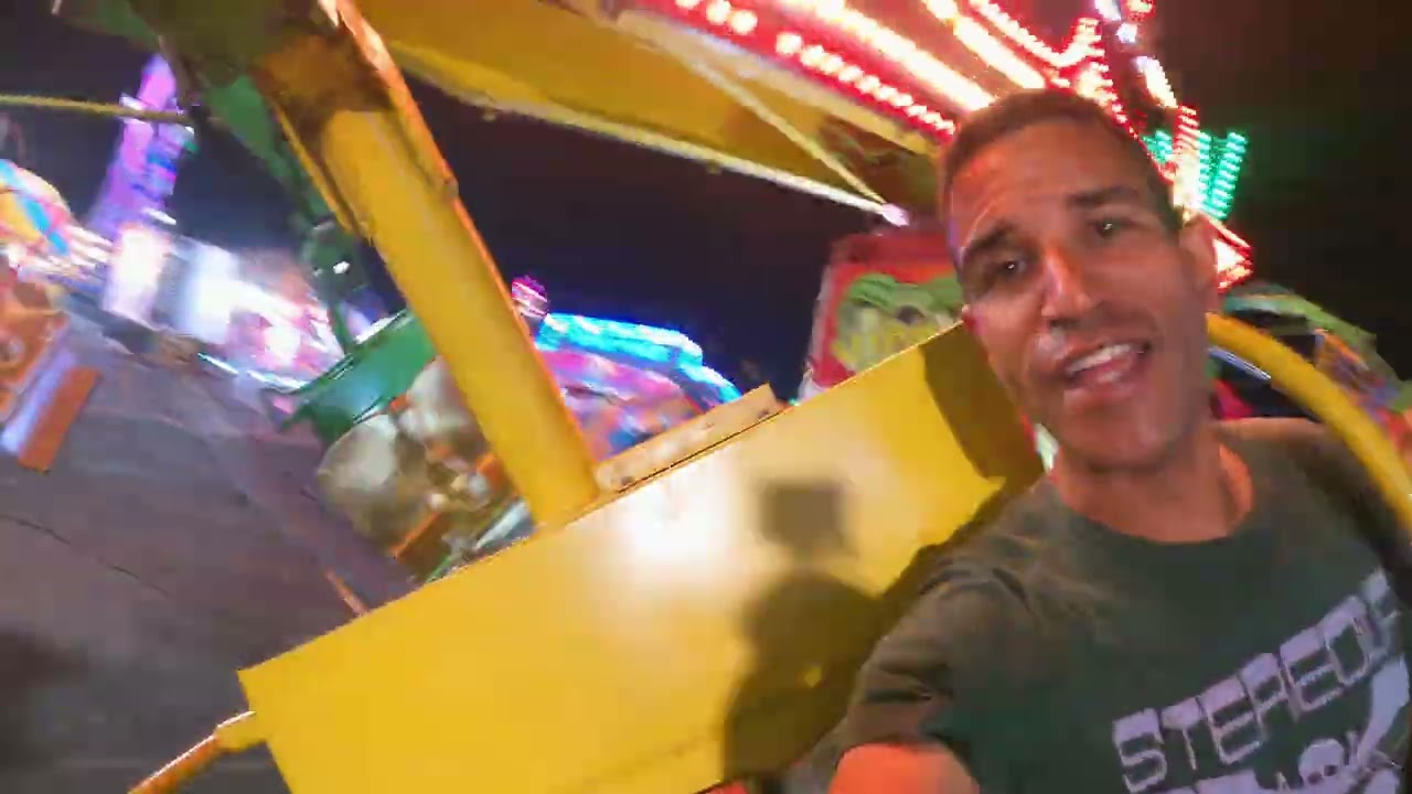 Viper on Ride POV [Intense Maximum G Flat Ride] Erie County Fair