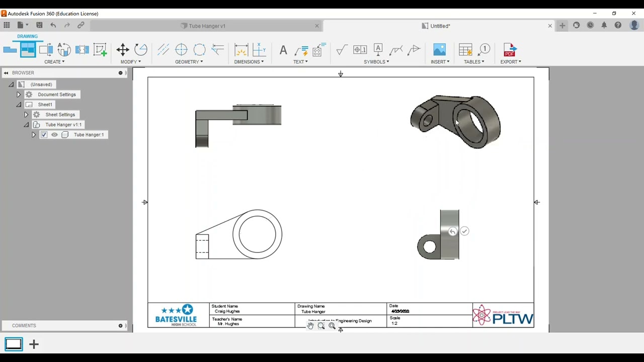 Drawing - Creating a Drawing View, Base, Projected, Section, Detail
