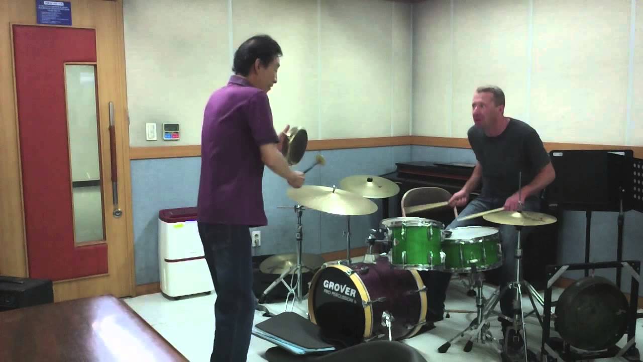 김정희 & 사이먼 바커(kim jeonghee&Simon Barker) 삼오동 장단 연습