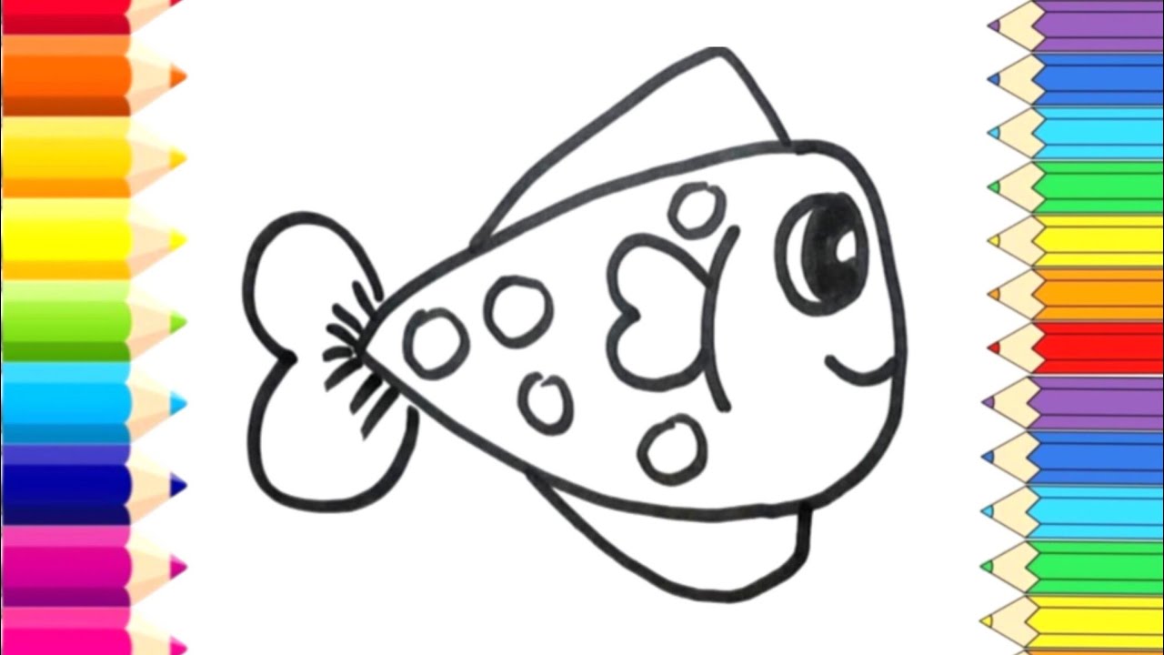 How to Draw a Cute Fish Step by Step 