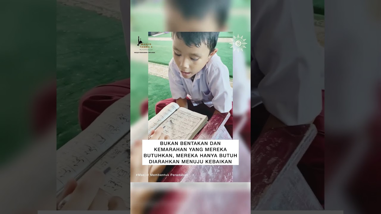 Masjid Taqwa 3 Muhammadiyah Masjid yg ramah anak. 
