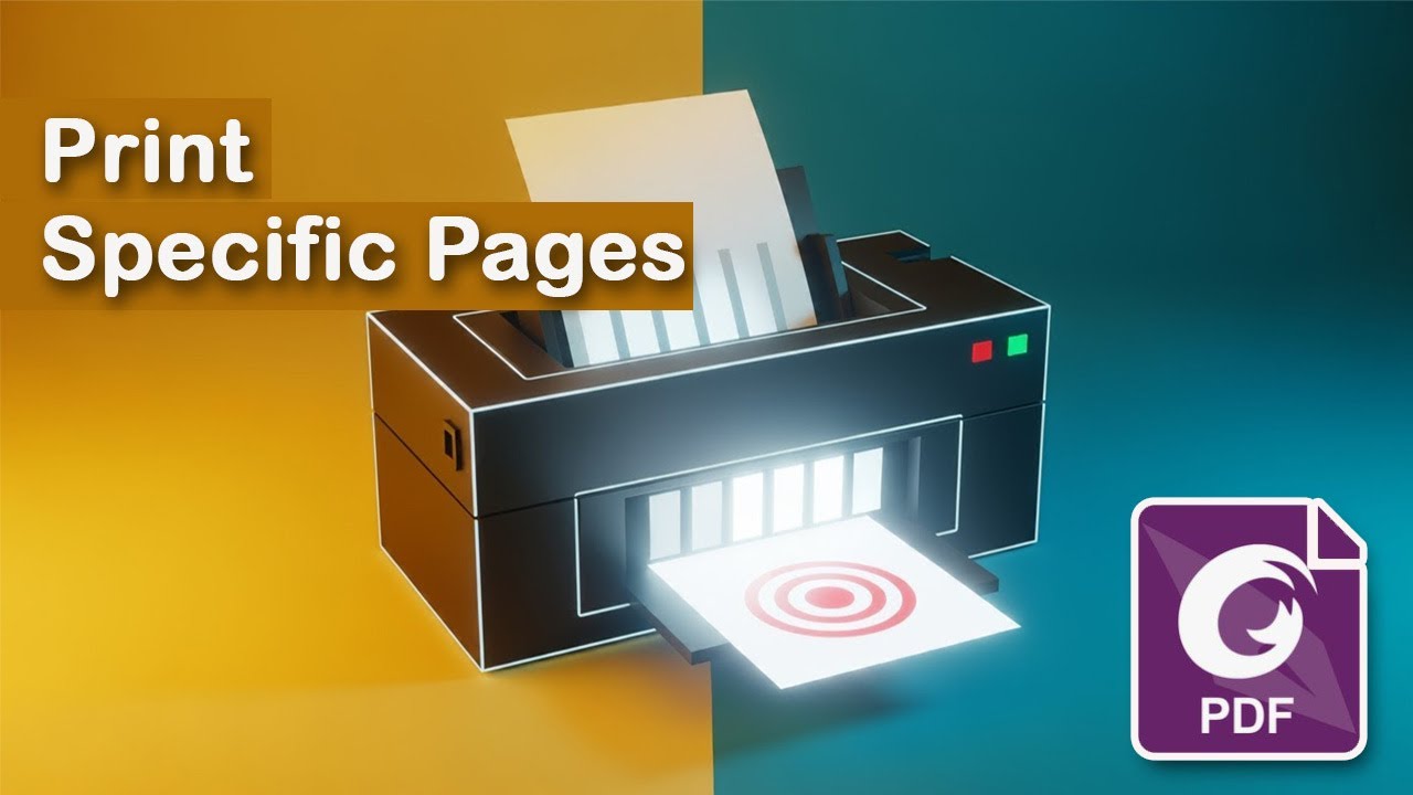 Как распечатать отдельные страницы в редакторе Foxit PDF | Легкая печать выбранных страниц