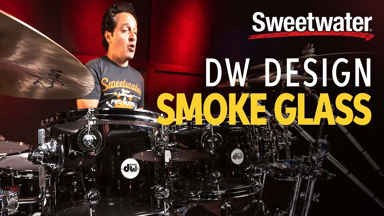 DW Design Series in Smoke Glass Drum Demo