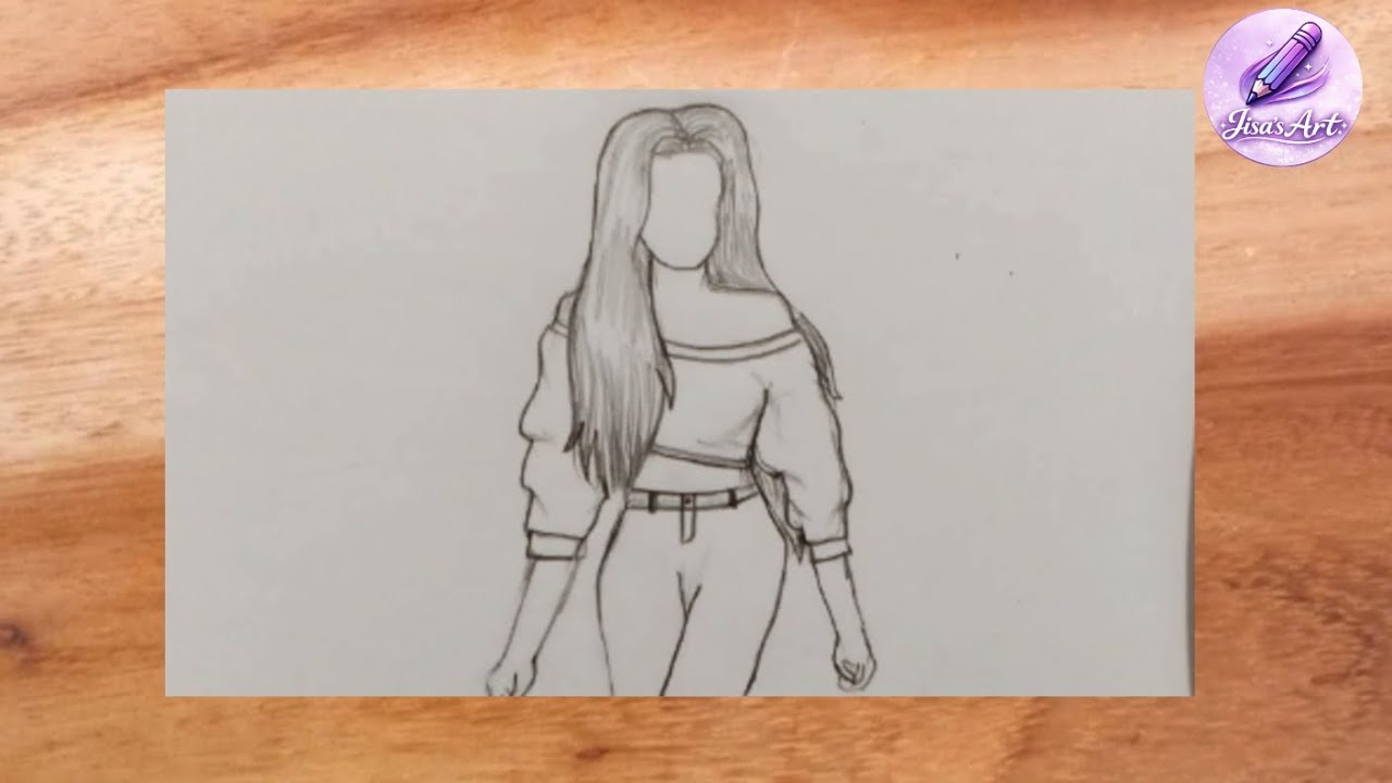 How to draw a girl step by step || #easydrawing #pencilsketch #drawing #fyp #viral 