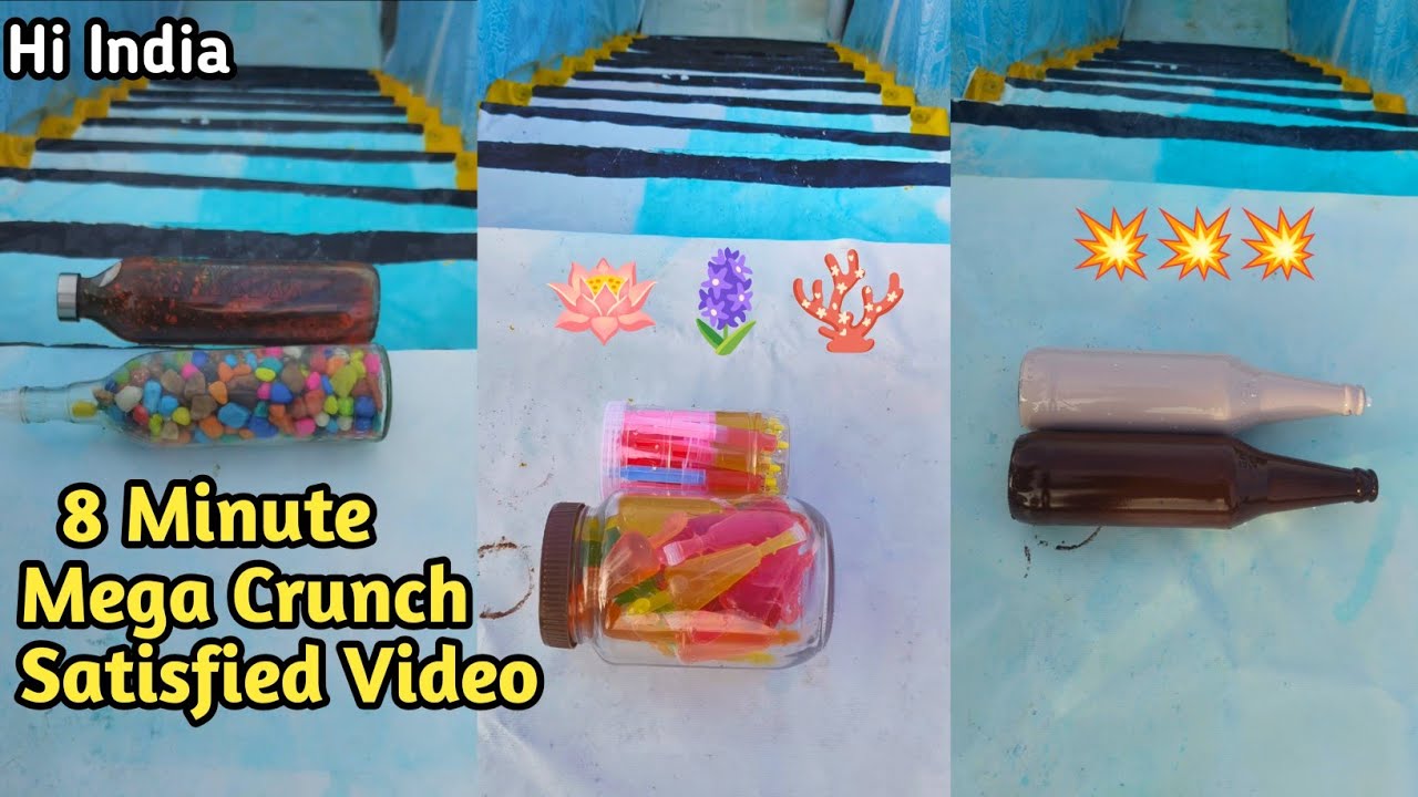 8 Minute Mega Crunch Satisfying Video 😍 | Oddly Satisfying ASMR | Hi India #asmr #satisfying 