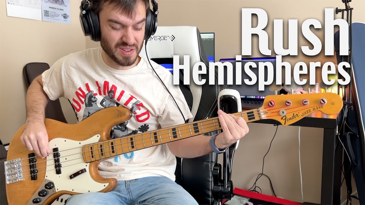 Rush - Cygnus X-1 Book II: Hemispheres - Bass Cover