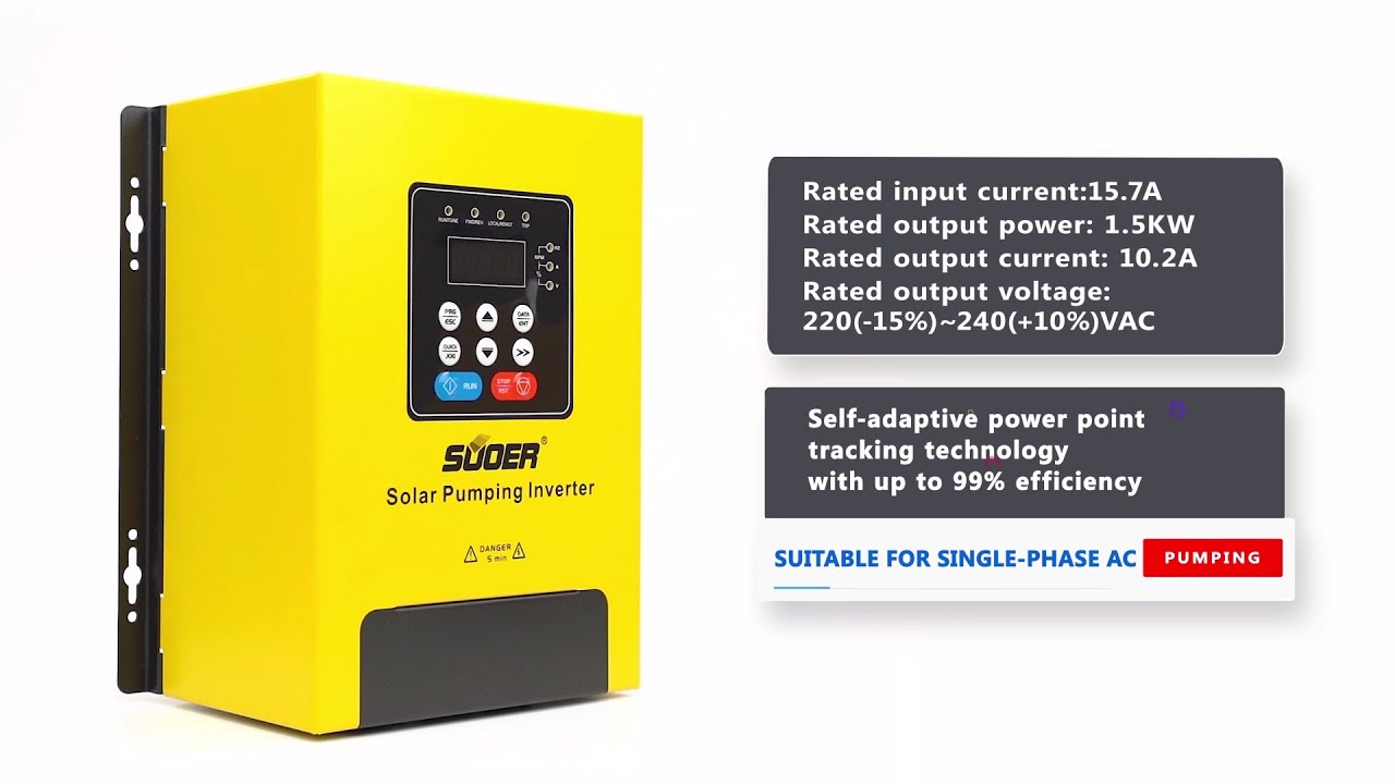 Solar Pump Inverter Product Introduction and The Test of that Fulling Stops Automatically