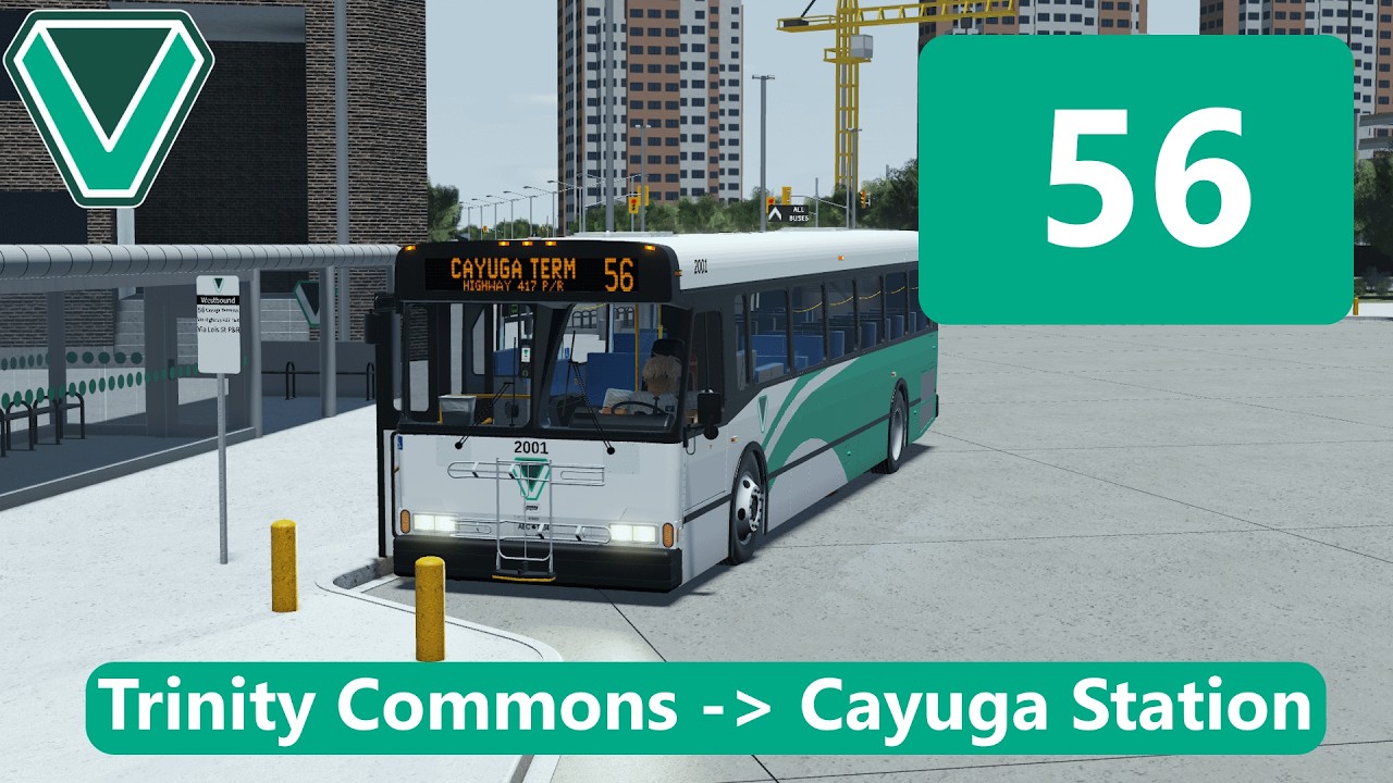 56 | Trinity/Cayuga to Cayuga Station | VAMOS Bus Simulator