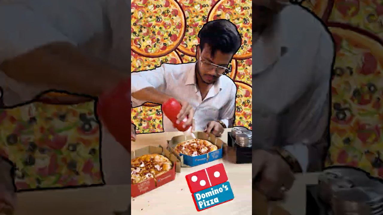 finish 5 dominos pizza in 1hr #dominos  #pizza  #challenge