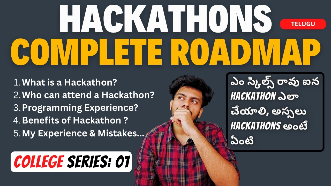 What is Hackathon ? How to Participate ? Beginner Roadmap | College Series | Dos & Don'ts | TELUGU 💻