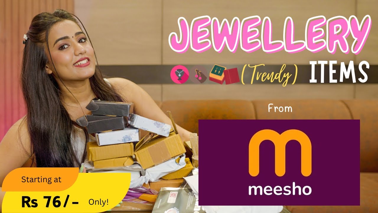 Trendy MEESHO JEWELLERY HAUL 😍| oxidised~southindian~pahadi~kashmiri jewellery set | tryon| gimaashi