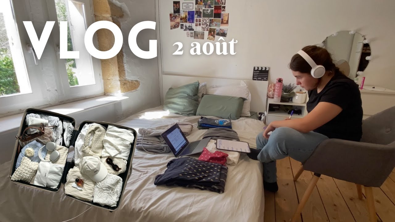 ma préparation pour partir 2 semaines en Allemagne!!! (vlog 2 août)