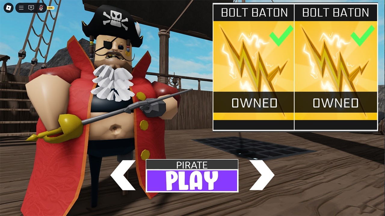 PIRATE BARRY'S PRISON RUN! (OBBY) - BOLT BATON New Item Unlocked All Morphs Gameplay - SIREN COP