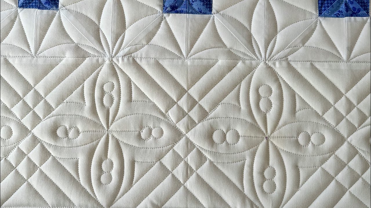 Custom Quilting a Simple Line Design