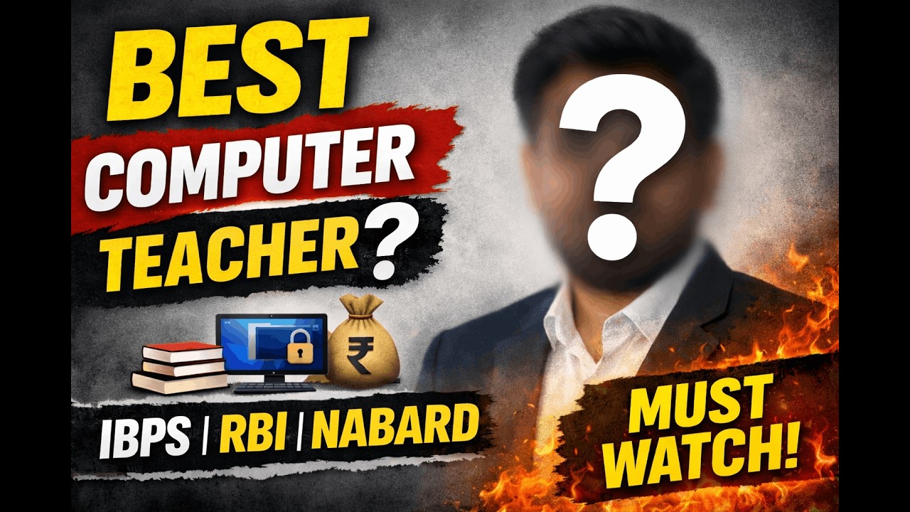 best teacher for computer? #bankingexam #rrbclerk #rbiassistant