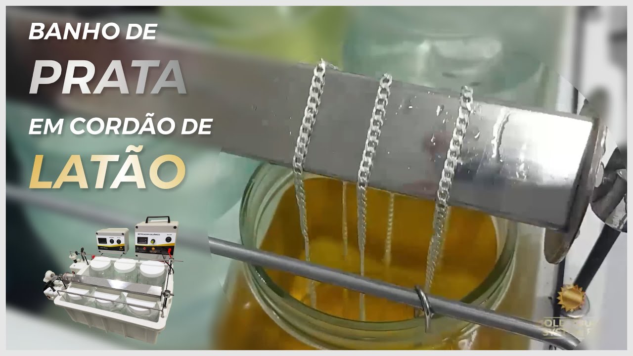 BANHO DE PRATA EM CORDÃO DE LATÃO + PROTEÇÃO DE VERNIZ NANOTECNOLOGICO