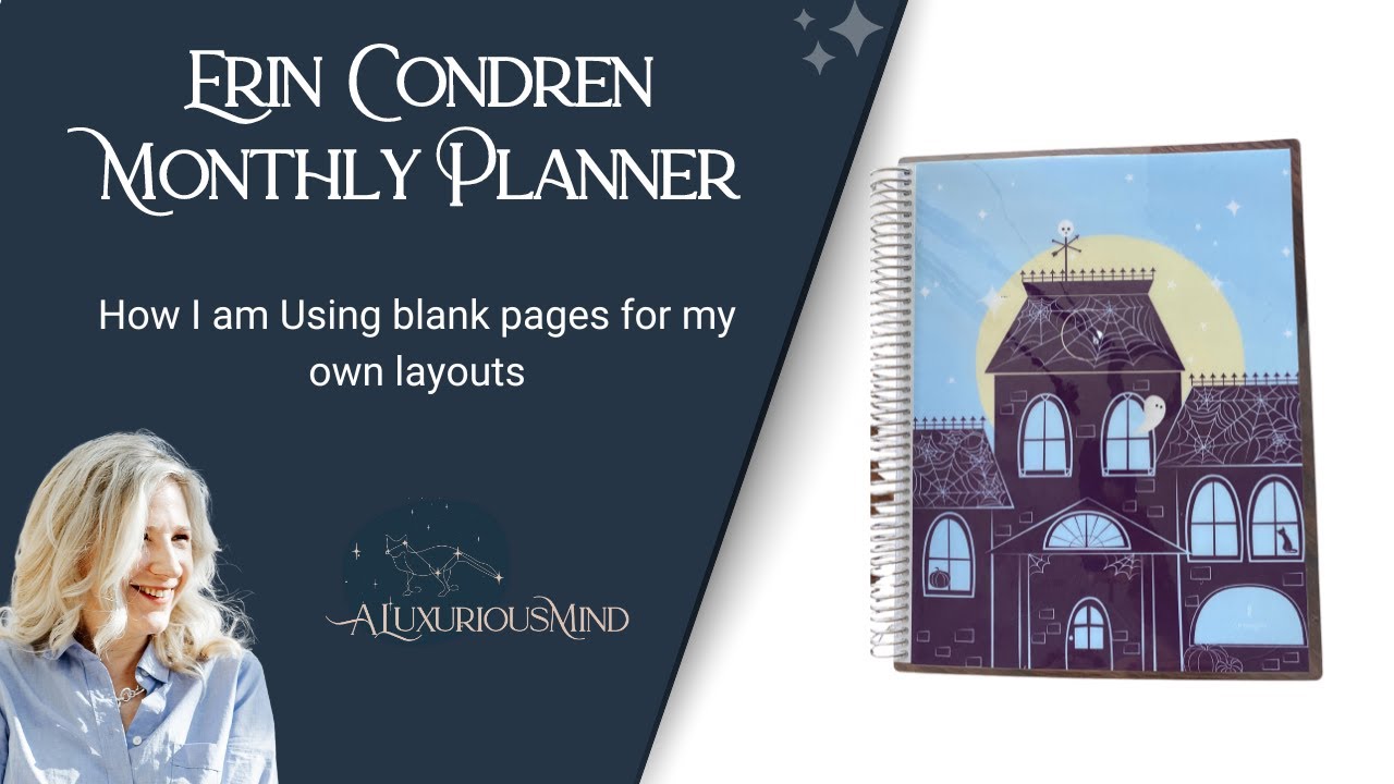 Erin Condren Monthly Planner: Ideas for Notes Pages - How I am using blank pages in this planner