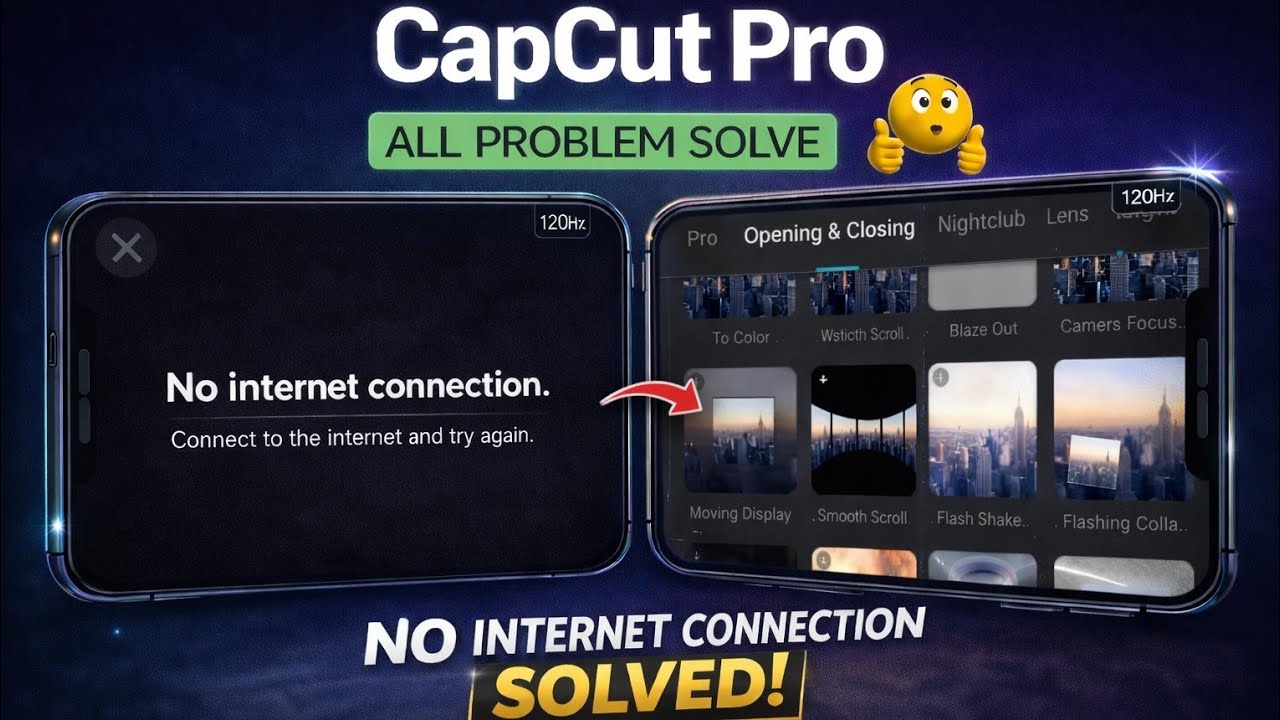 How to Fix CapCut No internet connection Error 2026 (step by step)