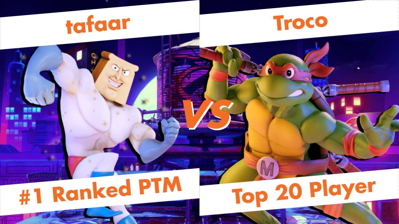 【Nick All Star Brawl】tafaar (Powdered Toast Man) vs Troco (Michelangelo) High Level Gameplay【NASB】