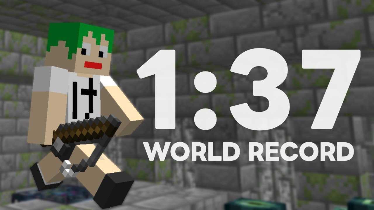 【旧世界記録】統合版エンドラRTAセットシード 1分37秒【マイクラ】