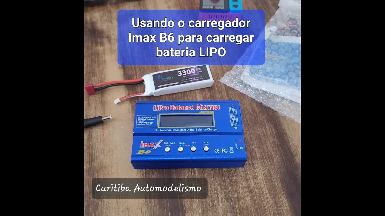 Como usar o Imax B6 para carregar sua bateria LiPo. Simples e direto.