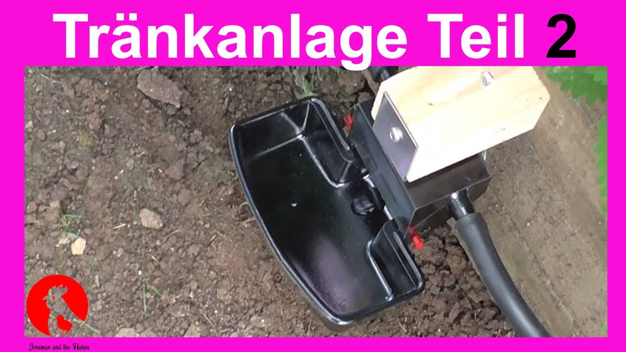 010 Automatische Hühnertränke - Teil 2 - Auslauf mit Tränkbecken versorgen - Jensman and the Huhns🐔