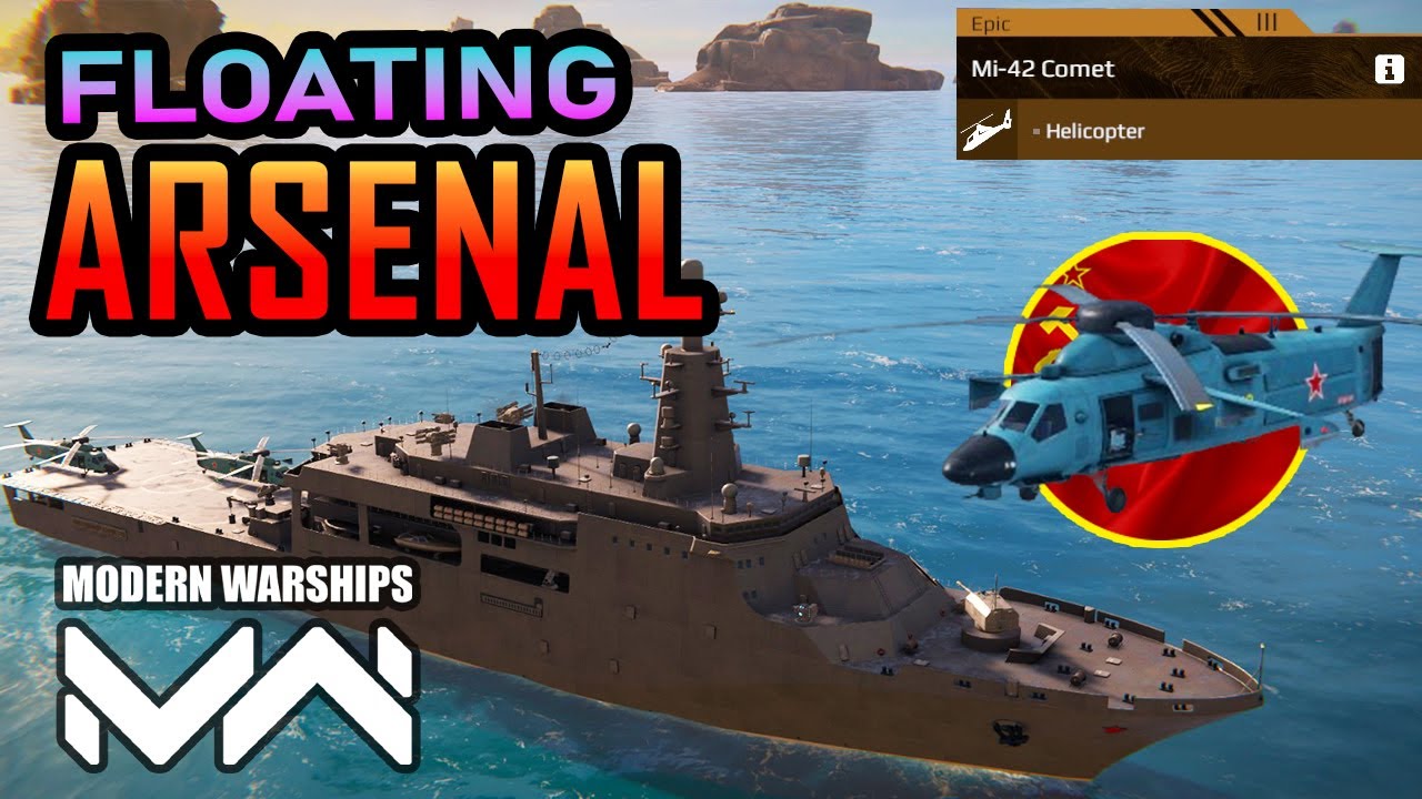 Modern Warships Gameplay: RF Vladimir Andreev - New Ship Is An Arsenal