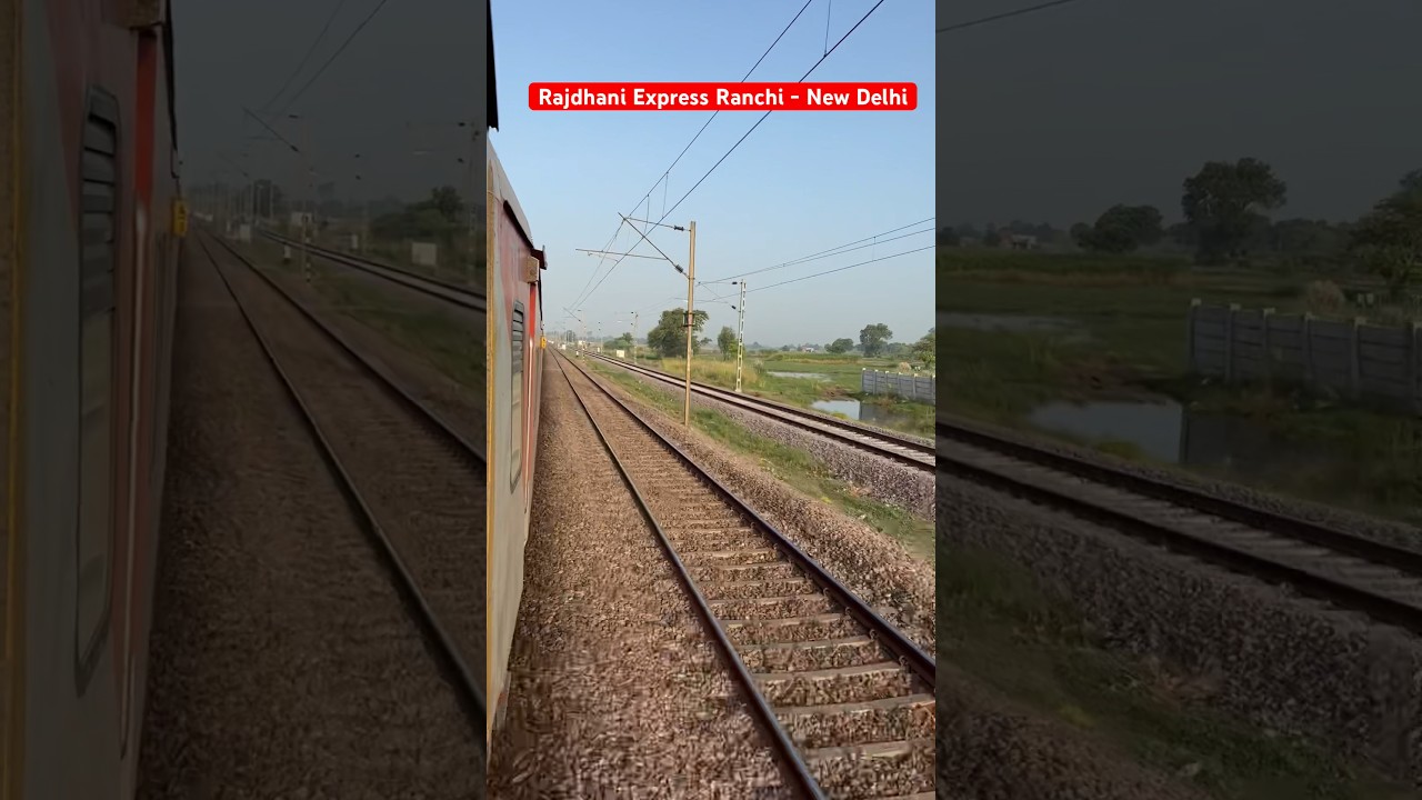 On the way to New Delhi, Ranchi - New Delhi Rajdhani Express #indianrailways #rajdhaniexpress