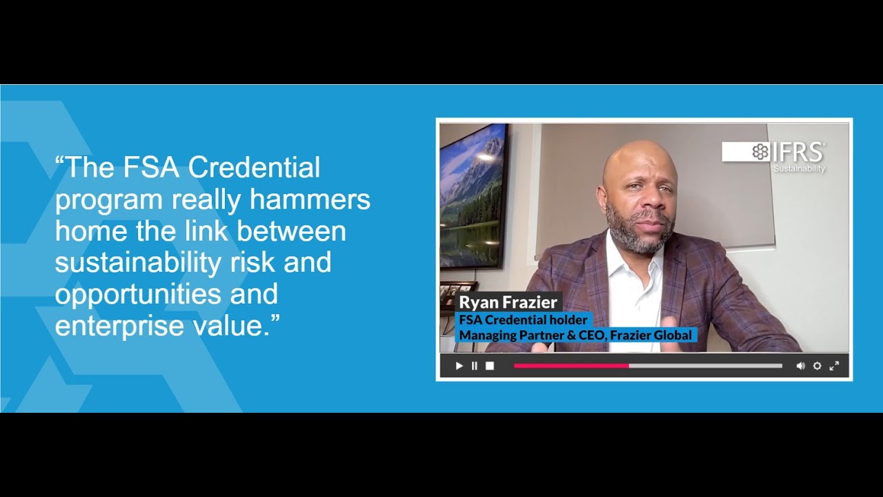 FSA Credential testimonials: how the FSA Credential enriched Ryan Frazier's business acumen (Part 1)