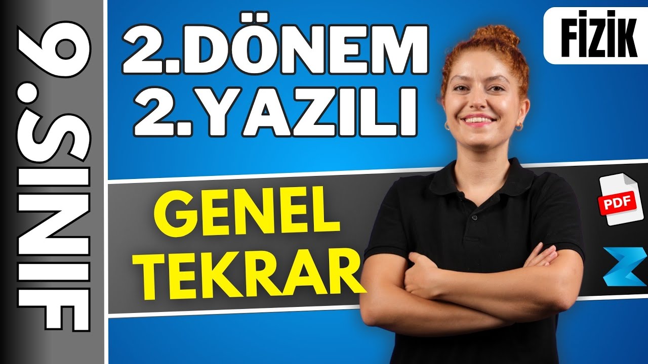9.sınıf fizik 2.dönem 2.yazılı konu anlatımı 🔴 Full Tekrar / Genel Tekrar 2025 - Enerji Tek Part