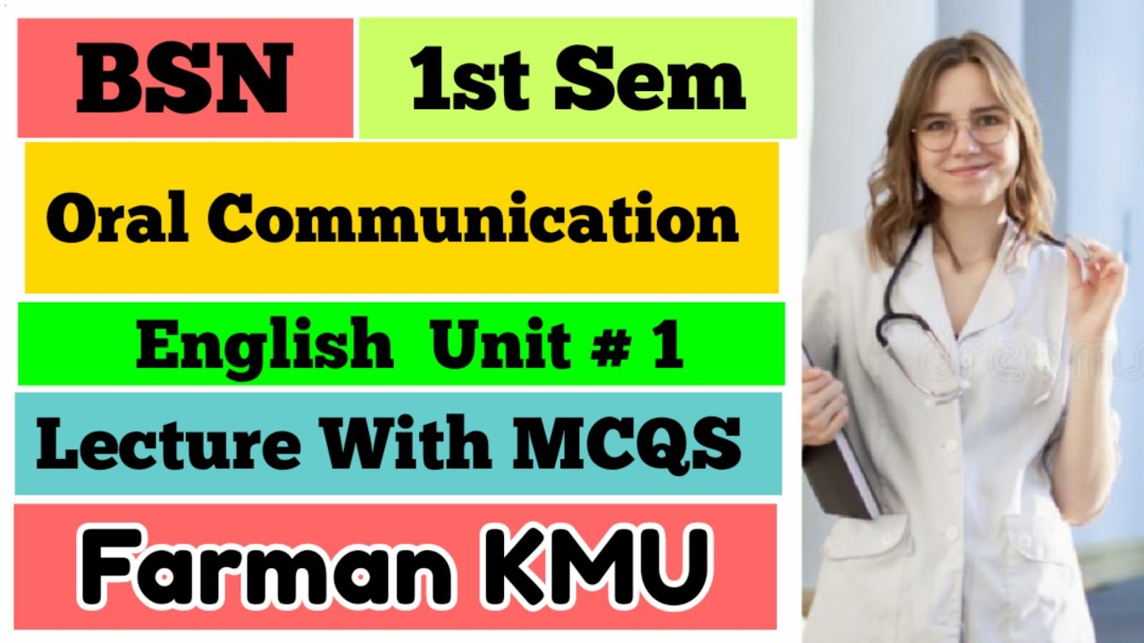 Oral communication  barriers ,barriers of communication examples Bsn English Lecture with MCQS-