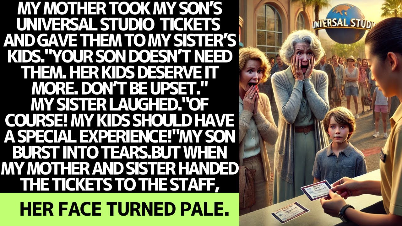 My mother stole my son's Universal Studio tickets for my sister's kids… but she never expected this.