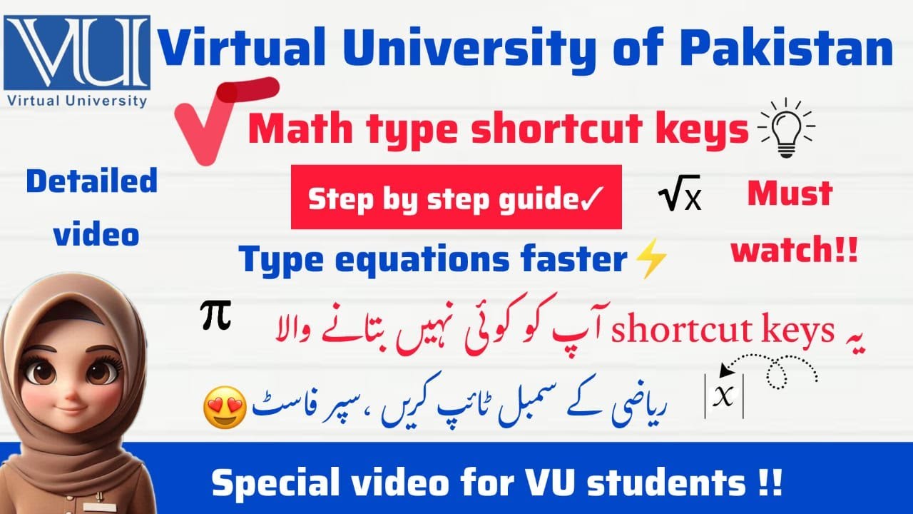 MathType Software Tricks to solve a paper in a Few Minutes: Tips and Tricks for Math Exam Symbols
